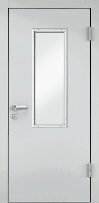 Дверь противопожарная EI 60, Порошково-полимерное покрытие, —, RAL 7035 серый в Санкт-Петербурге